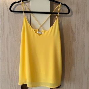 Yellow cami tank